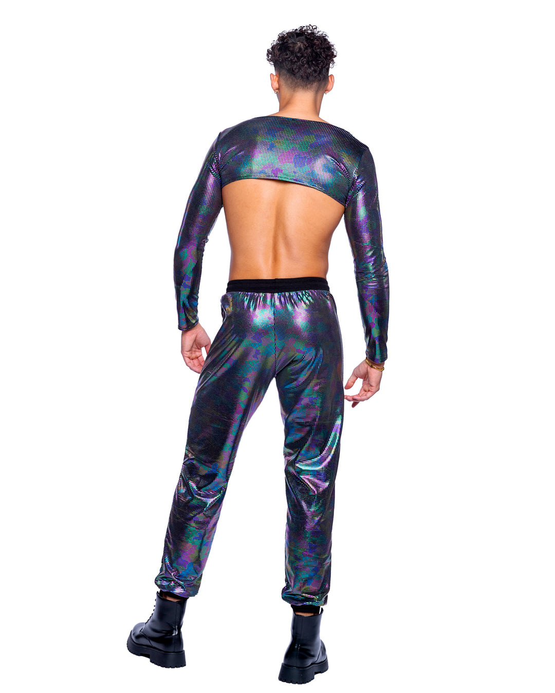 6532 - Rainbow Shimmer Camouflage Joggers