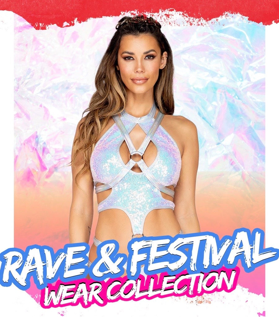 Roma Sequin Chap Shorts - Rave & Festival Wear