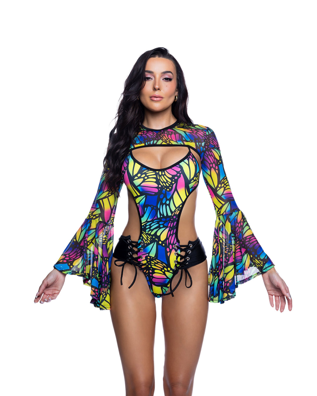 JR284 - Bell-Sleeve Shrug