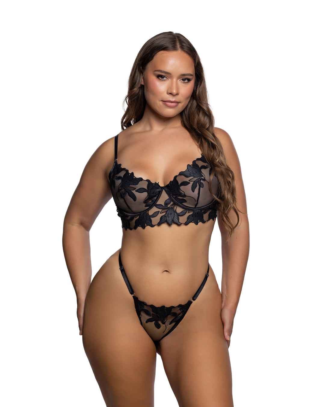 LI1122 - SATIN LILY - 2 PC BRA SET
