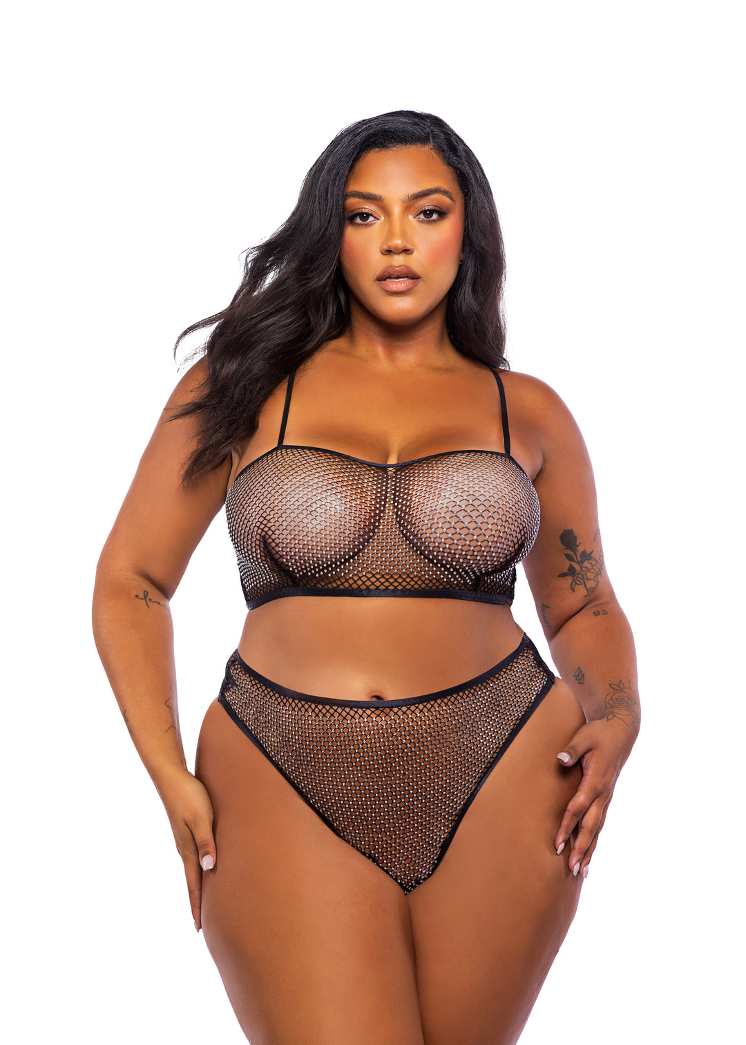 LI729 - Think Pink Rhinestone Tube 2-Piece Short Set