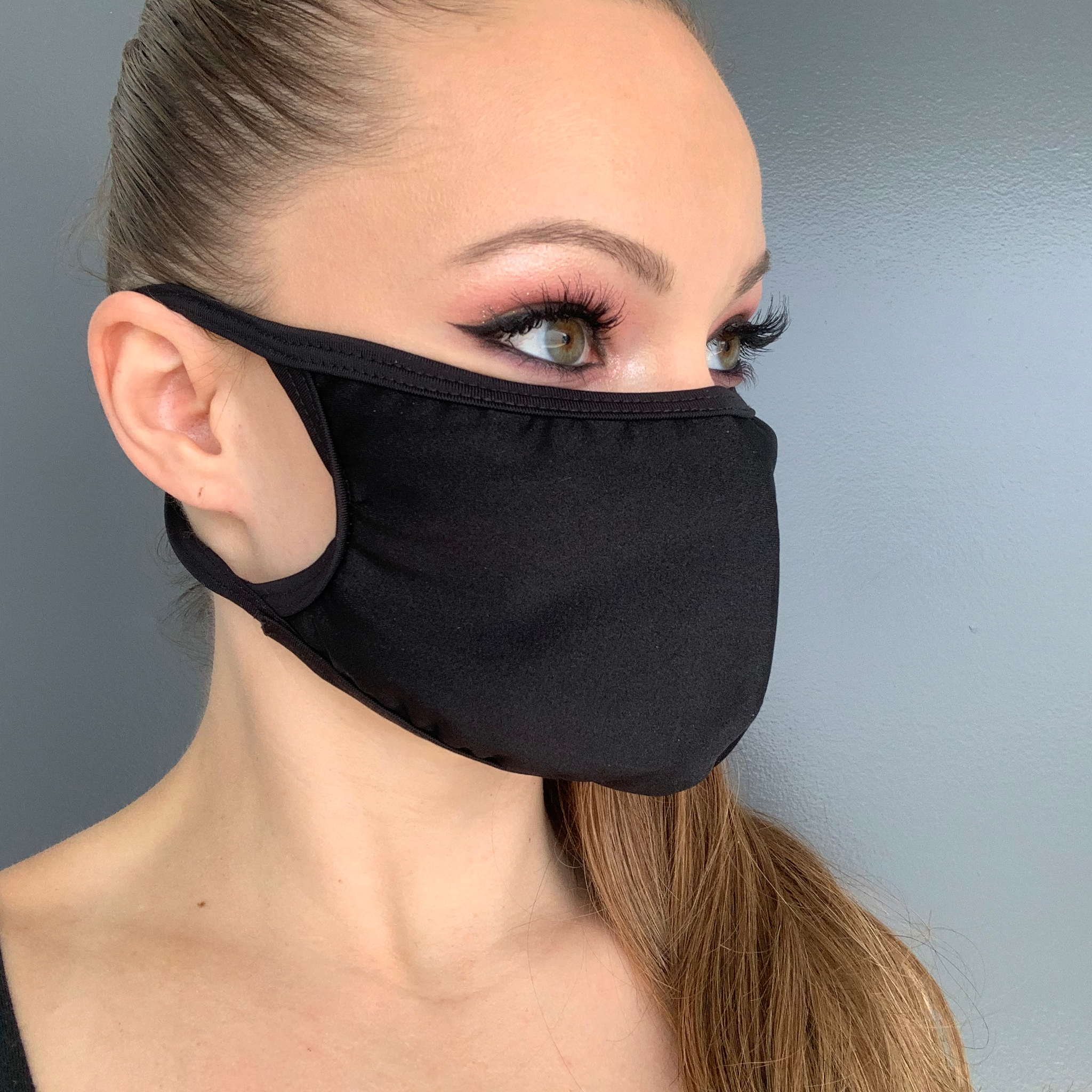 Solid Lycra Face Mask