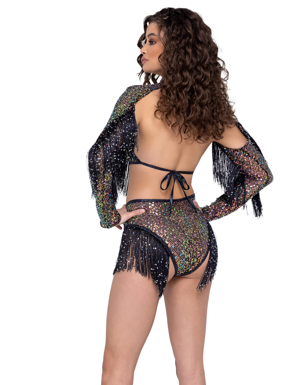 6222 - Sequin Fishnet Shrug