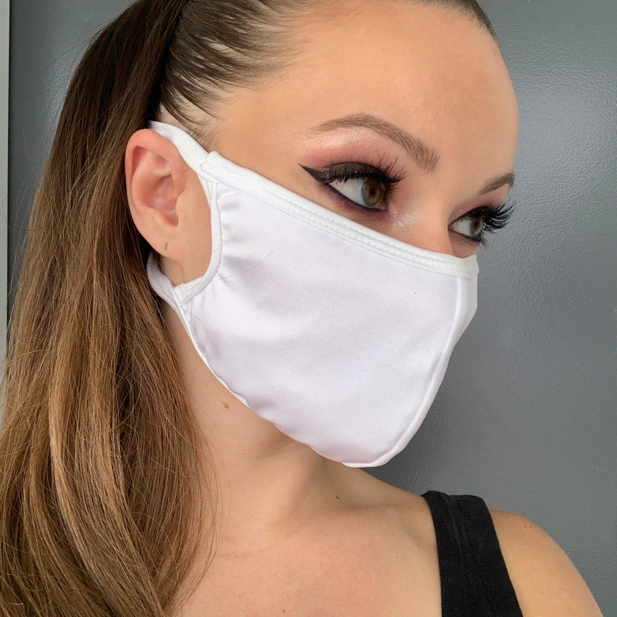 Solid Lycra Face Mask